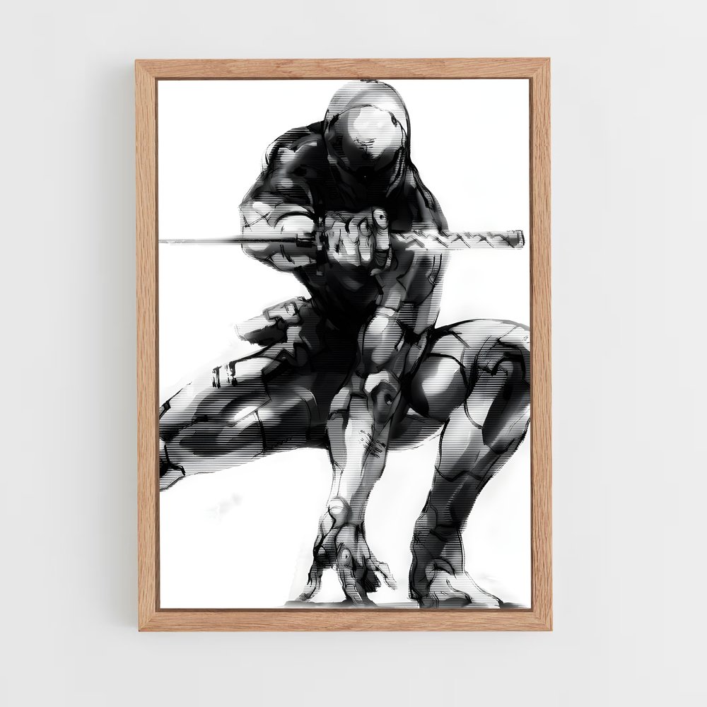 Poster Gray fox – affiche Metal gear solid (vue 4)